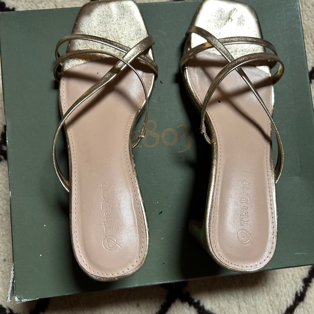 Gold Strappy Sandals